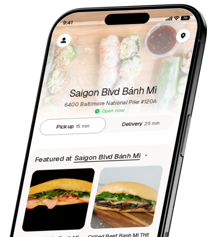 Saigon Blvd Bánh Mì app preview